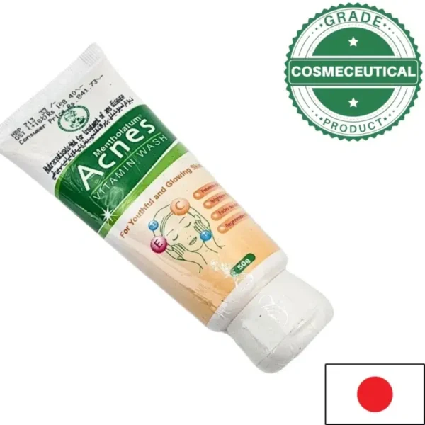 MENTHOLATUM ACNES VITAMIN FACE WASH 50g - Image 2